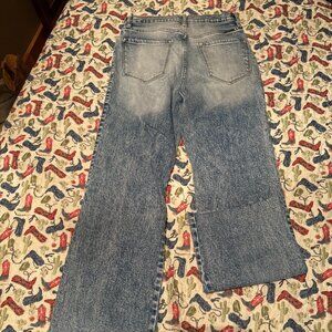 Womens KanCan Wide Leg Cropped Jeans Size 3/25 Regular Length